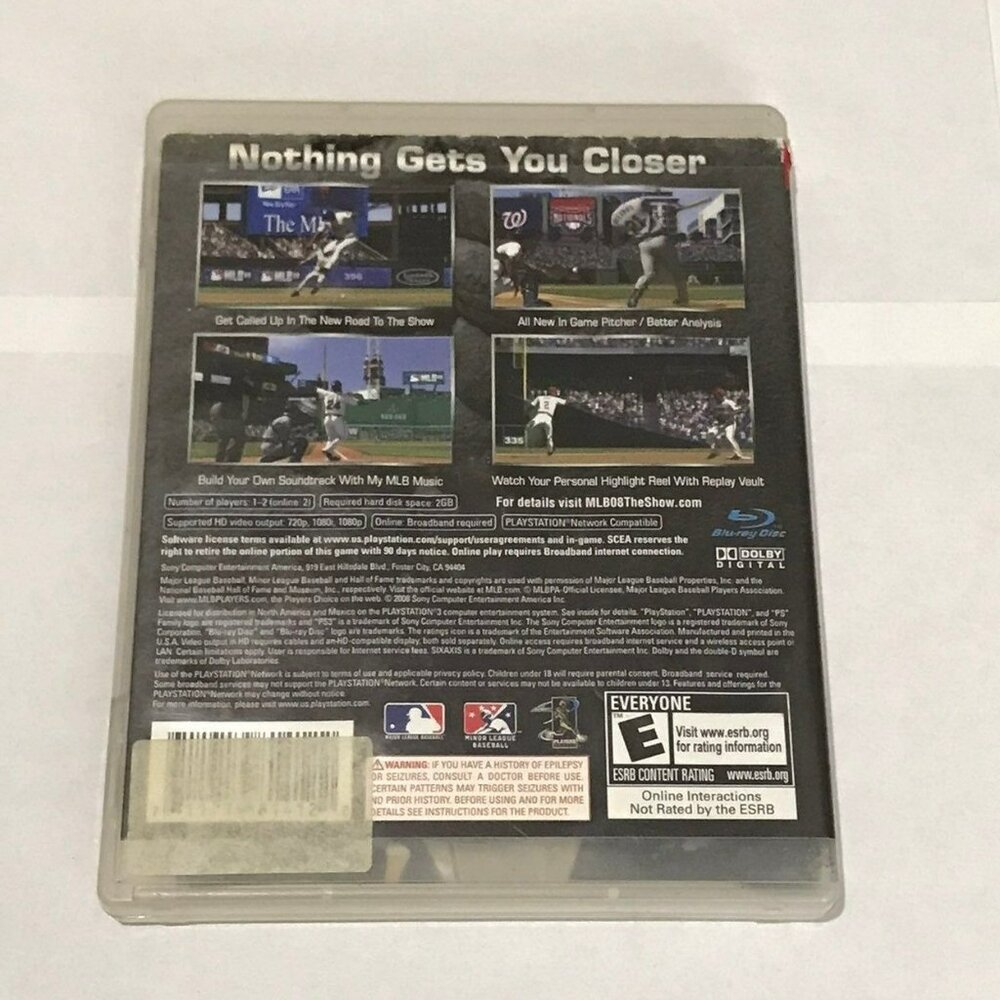 PS3 MLB 08 The Show CIB Playstation 3 - Picture 2 of 3